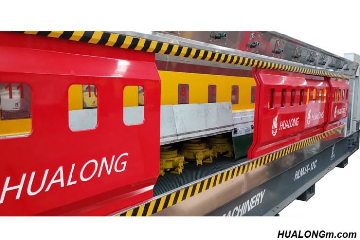 Left view of Marble line polishing machine